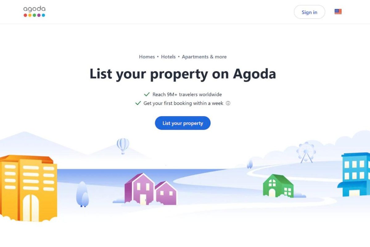 Agoda sign-up page (English)