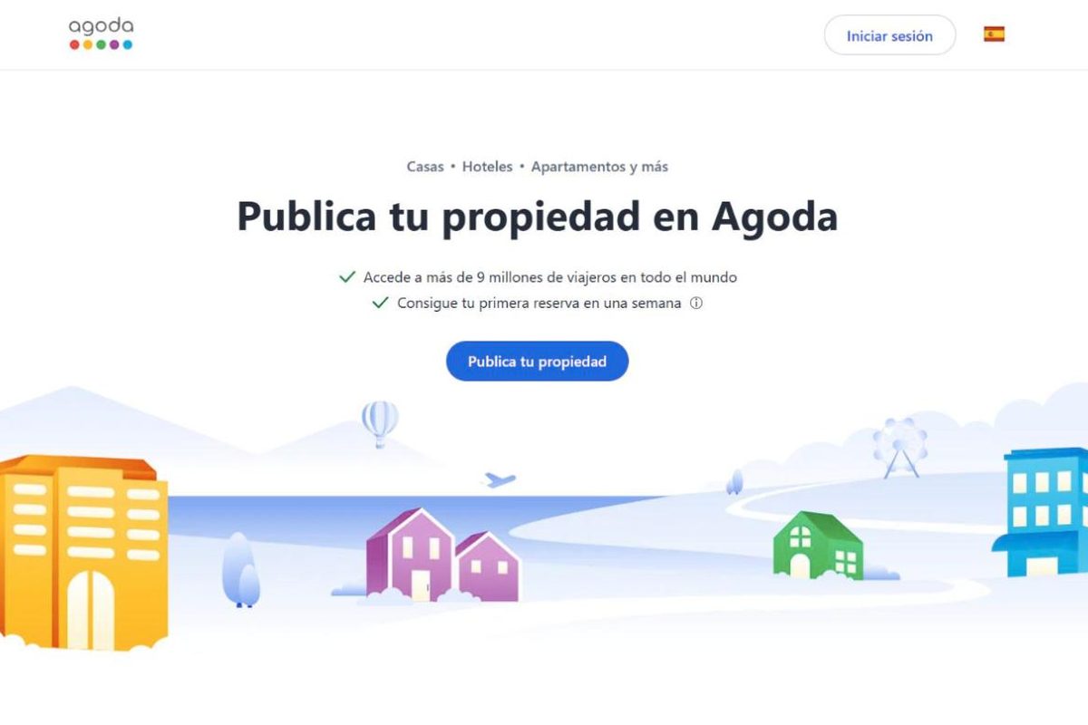Página de alta de Agoda (español)